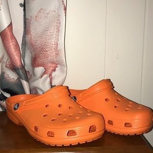 Bright Orange Crocs